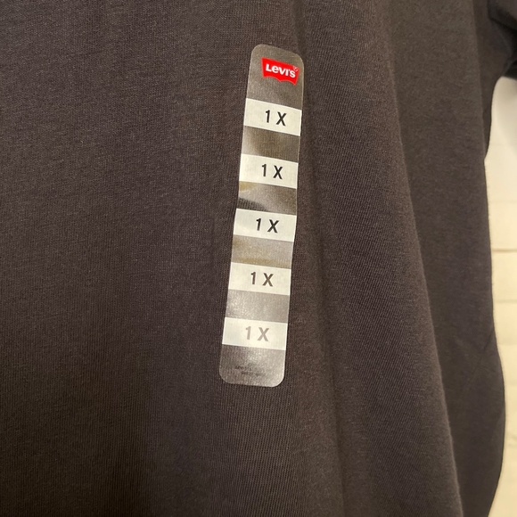 Levis Sparkle Logo Perfect Tee Black Shirt Plus Sz. 1X NEW RT. $29.50 - Picture 5 of 12